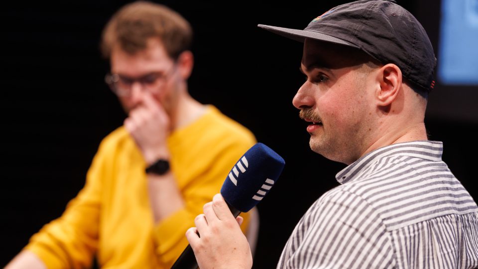 Uvedení podcastové série Dismančata na MFDF Ji.hlava, listopad 2025 | foto: Jiří Šeda Uvedení podcastové série Dismančata na MFDF Ji.hlava, listopad 2025